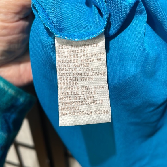 Tanjay Ruffle Top, Blue Size XL - Picture 7 of 8